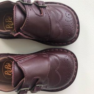 •sold• Pepe leather burgundy shoes